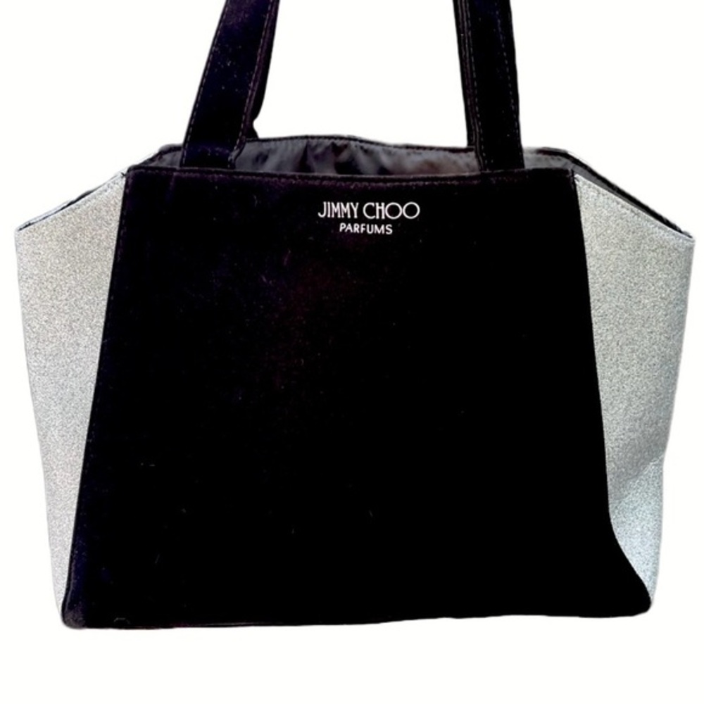 Jimmy Choo Elegant Black and Silver Tote